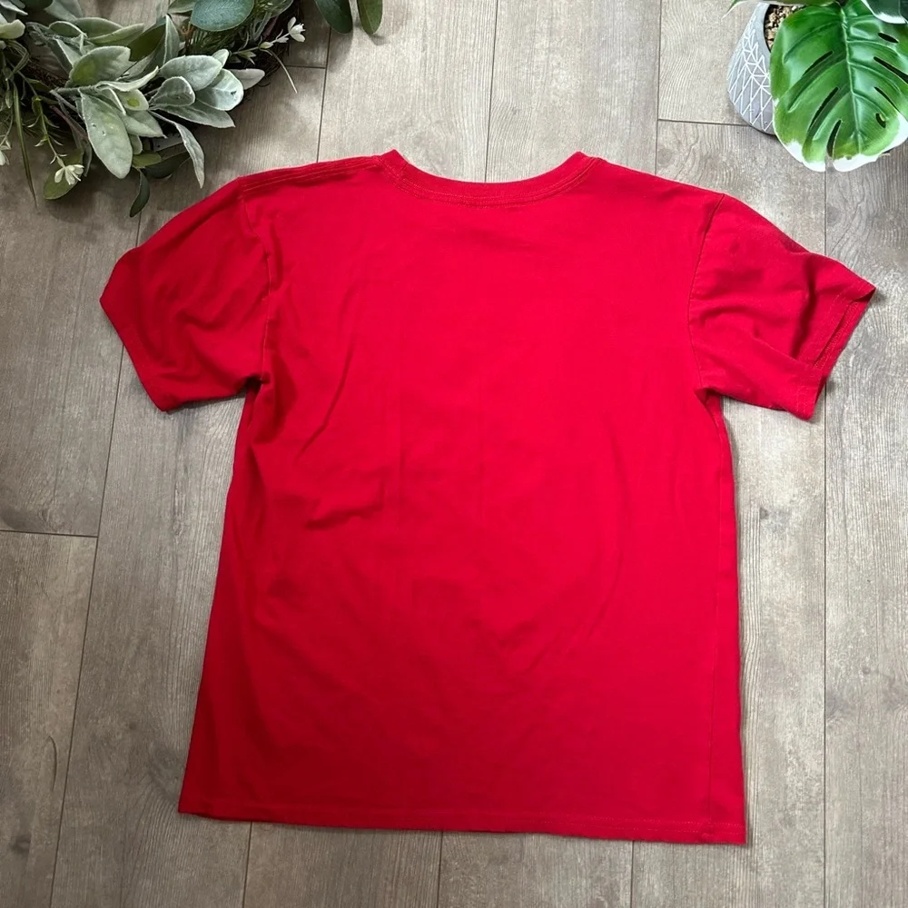 Disney 2023 Kids Red Graphic T-Shirt Florida Casual Graphic Mickey Minnie Donald